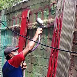 Proses pengecatan foldinggate